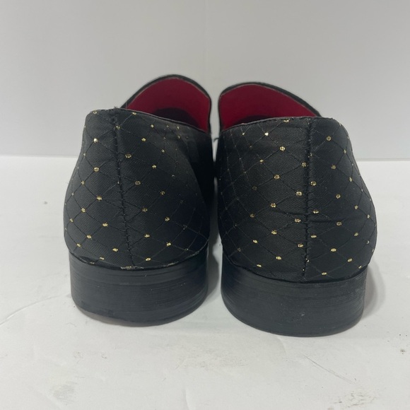 Men’s Portabella Signature Elegant Black Loafers with Red Interior Size 9 - Picture 3 of 5
